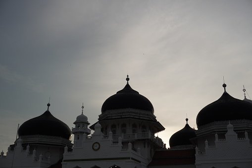 Silhouette of Mosque in Aceh, Indonesia