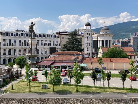Macedonia- Skopje - view of the old town