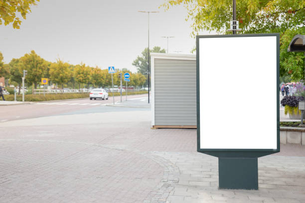 istock Blank billboard mock up on city  for text message or content. 1499396259
