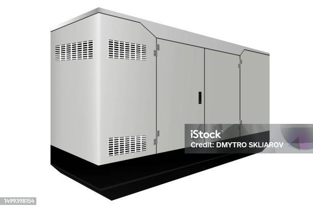Generator Controller Abstract Image Generator Control Cabinetisometry Vector Graphics Stock Illustration ...
