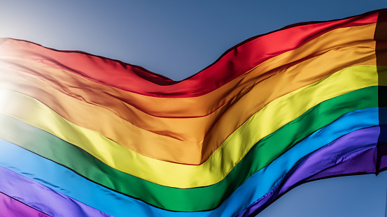 pride flag representing the LGBT community