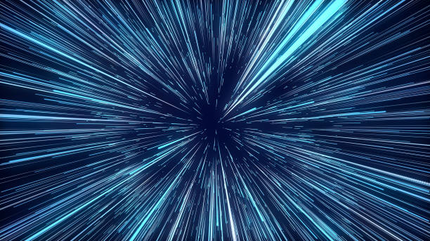 istock Abstract circular light speed background. Dynamic lines. Futuristic explosion of light. Colored rays in motion. Transfer of big data cyberspace. 3D rendering. 1499409138