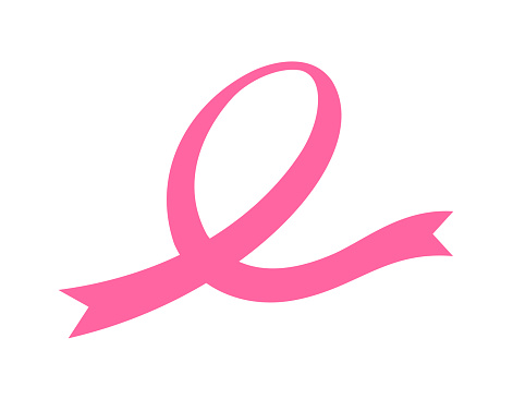 istock Pink ribbon icon design. 1499409262