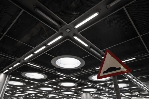 Traffic signs inside the station