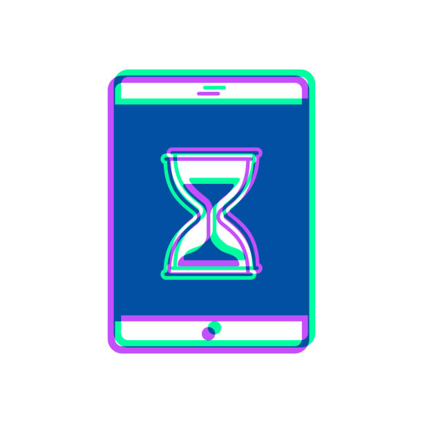 Computer Hourglass Icon Angry