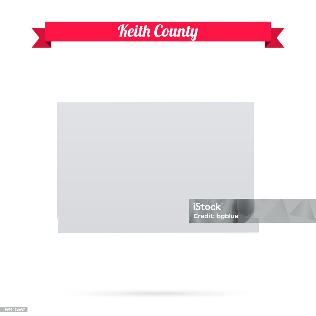 Keith County Classification Map Keith County Nebraska Map On White Background With Red Banner Stock ...