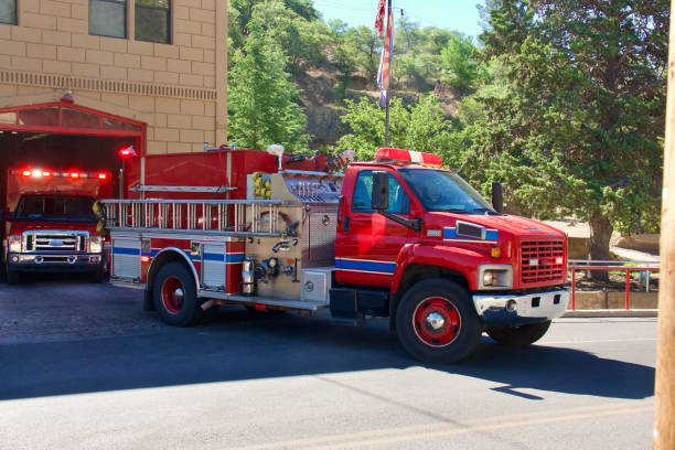 istock Fire department crew respond to the emergency call 1499438848