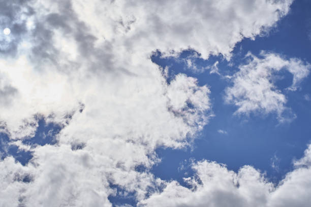 istock Beautiful blue sky and clouds are a natural background. With space to copy. Abstract template for flyers, postcards, posters, covers or interior design. High quality photo 1499438914