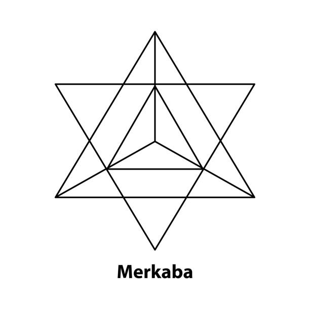 blume des lebens symbol metatron heilige geometrie. logo-symbol geometrisches mystisches mandala der alchemie esoterisch samen des lebens. - geometric shape pyramid shape three dimensional shape platonic solid stock-grafiken, -clipart, -cartoons und -symbole