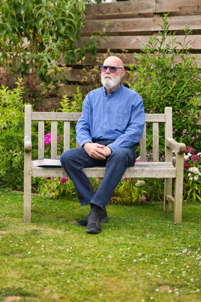istock Senior man in his garden 1499447486