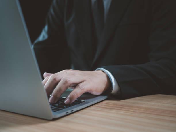 istock businessman working on computer. business concept and communication technology 1499450243