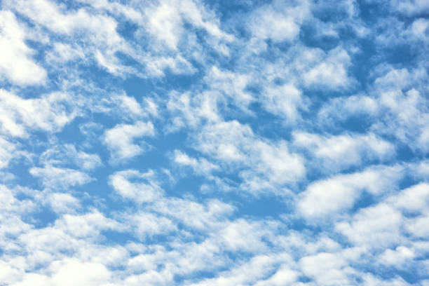 Blue sky clouds background. Beautiful landscape with clouds on sky