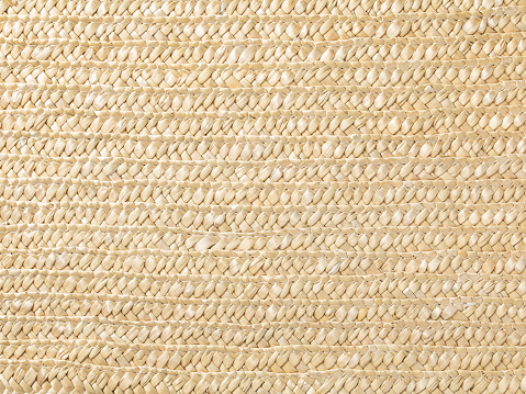 background of light yellow mat woven from reeds.