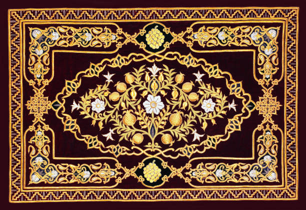 istock Handmade embroidery in East Asian style. 1499480779