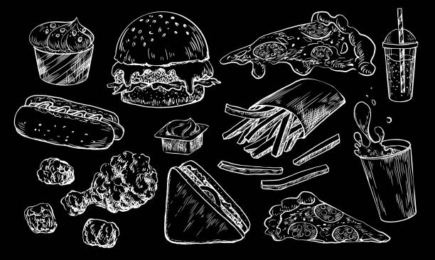 490+ French Fries Chalk Stock Illustrations, Royalty-Free Vector
