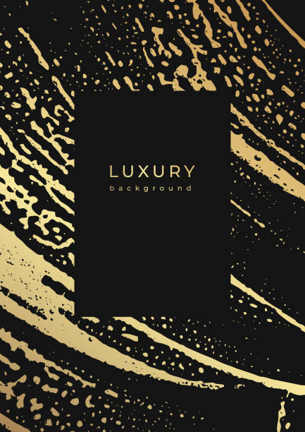 istock Luxury golden background. Gold soap grunge stains. 1499484258