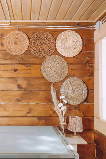 istock rustic house interior. Home mockup, cozy barn interior background 1499492333