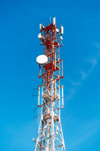 istock Cellular tower for mobile phone and video transmission 1499493233
