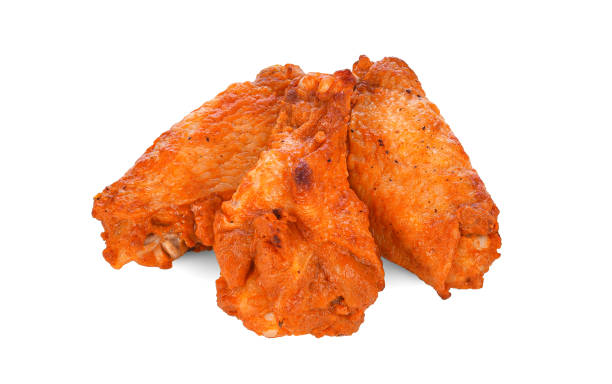 istock Barbecue chicken wings isolated on white 1499495374