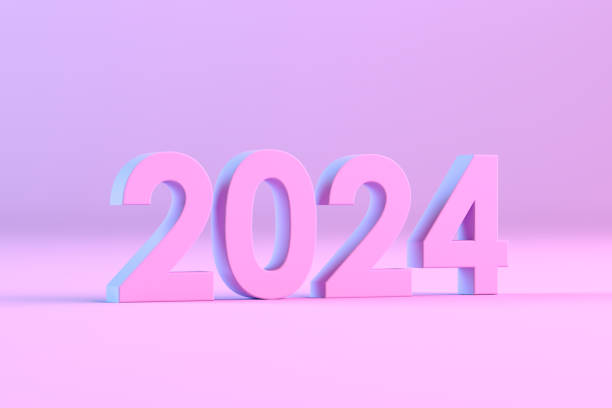 istock 2024 New Year Christmas Neon Lighting Background 1499495558