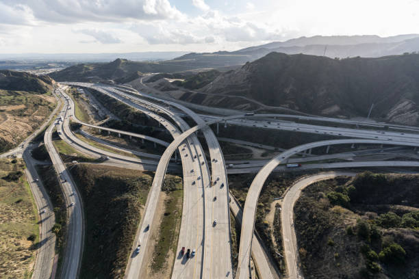 istock 5 and 14 Freeway Bridges Aerial Los Angeles 1499497443