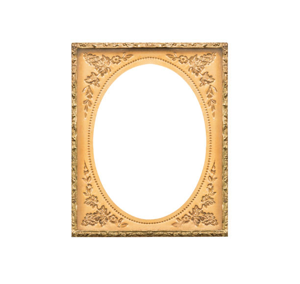 istock Antique Victorian Tintype Oval Photo Frame Isolated 1499499402