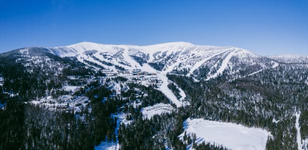 istock Scenic snowy landscape featuring a ski slope in Switzerland 1499503859
