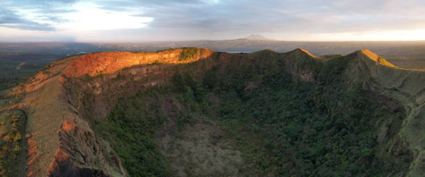 istock Panorama view of Masaya volcano park 1499504232