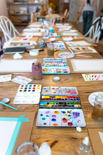 istock Watercolor Workshop. Creative Acuarela Workshop: Students Channel their Inner Artists 1499506488