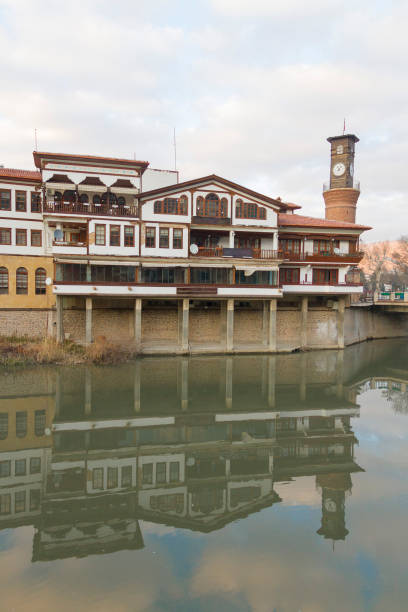 Old houses of Amasya stock photo