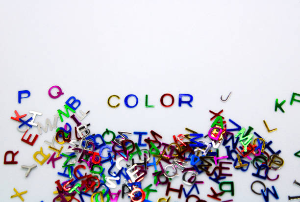 Multi colored alphabets ans number blocks background