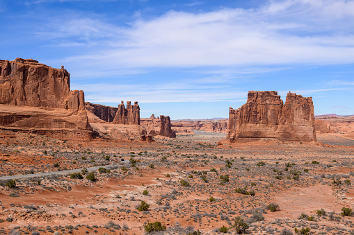 Landscape photograph of Arches National Park in Moab, Utah