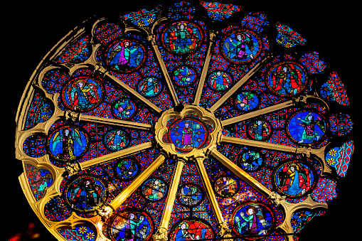 A triptych of sorts over the altar of the Basilica Cathedral of St John the Baptist in St John’s Newfoundland