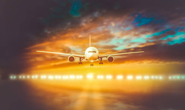 istock plane lands on the runway 1499527212