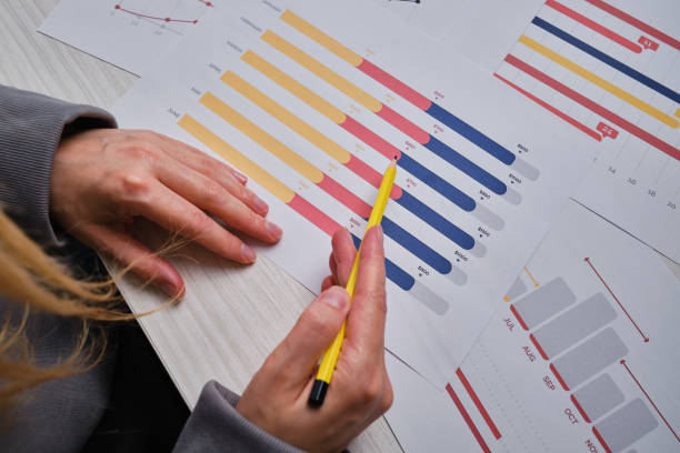 istock Financial graphs, statistics diagram and data. Annual presentation, infographic. Economic report, accounting. Growth analysis, business success. Analytics and management. Investments and technology 1499531693