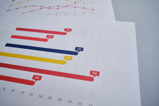 istock Financial graphs, statistics diagram and data. Annual presentation, infographic. Economic report, accounting. Growth analysis, business success. Analytics and management. Investments and technology 1499538476