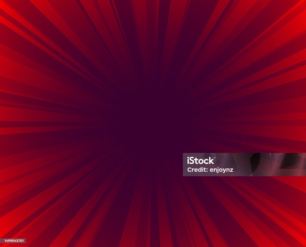Red Rays Comic Red Comic Starburst Background Vector Stock Illustration - Download ...