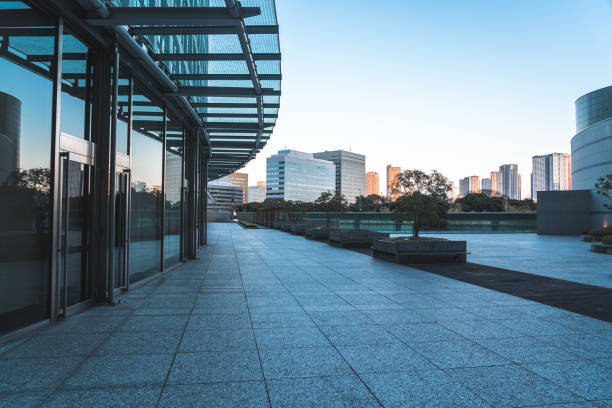 istock Open area in front of the building 1499565683