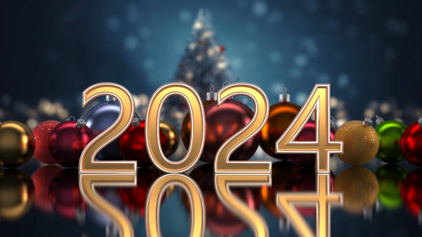 istock Christmas decorations.  Happy new year 2024 1499569221