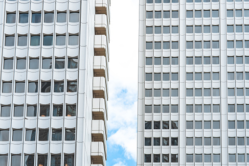 High-rise buildings and blue sky - Shinjuku, Tokyo, Japan