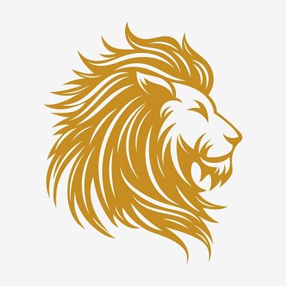 Lion head logo. Luxury icon design. Vector illustration EPS10