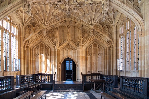 Divinity School, Bodleian Library with its ceiling designed by William Orchard in the 1480s