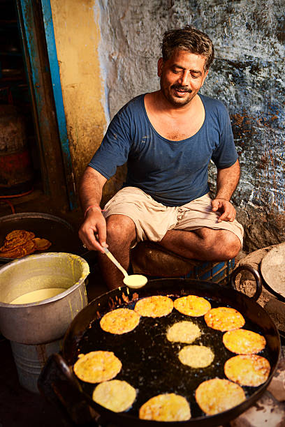 istock Indian street vendor 149957877