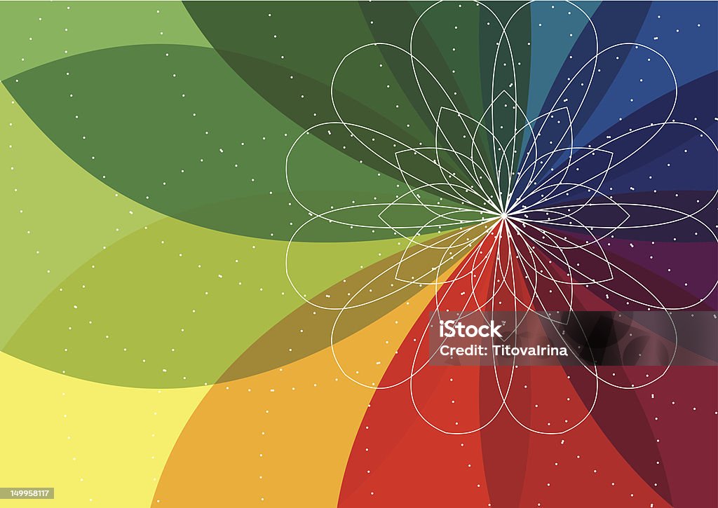 スピロー花の背景 - スピログラフのロイヤリティフリーベクトルアート
