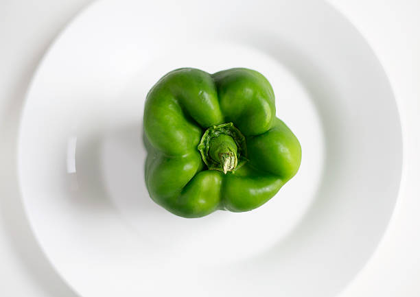 Green pepper stock photo