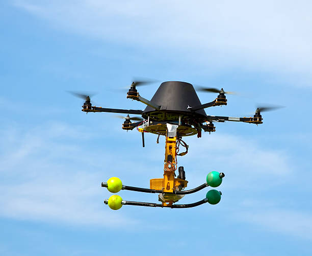 istock flying craft with four motors 149958916