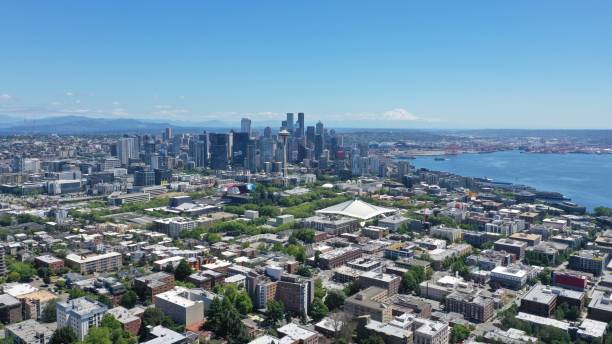 istock Aerial view of Downtown Seattle Washington 1499590503