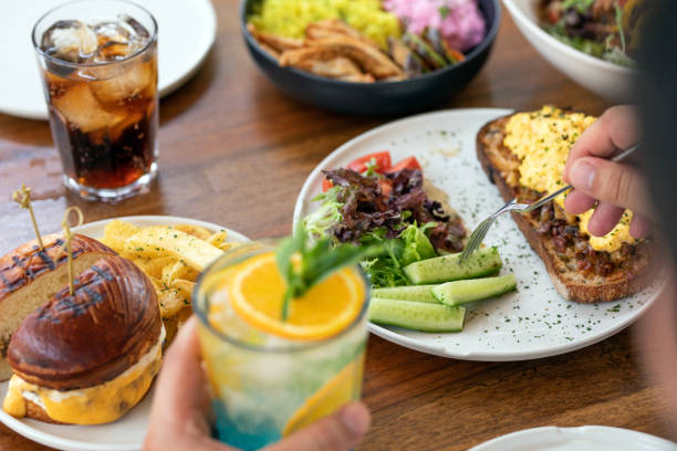 istock Iced Drinks, A Beautiful Dining Table, Various Meals And Pleasure 1499593407