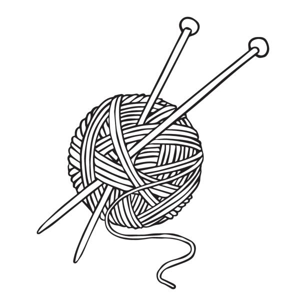 2,400+ Knitting Needles Stock Illustrations, Royalty-Free Vector ...