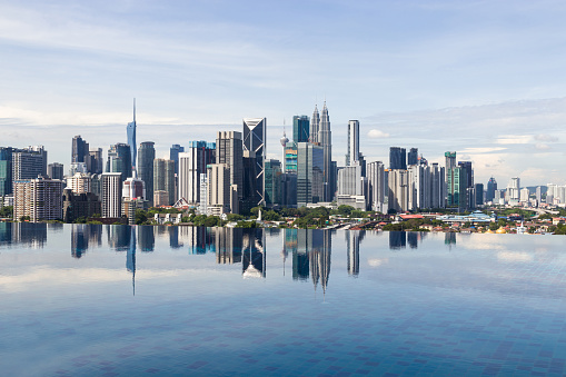 LANDSCAPE OF KL CITY WITH REFLECTION